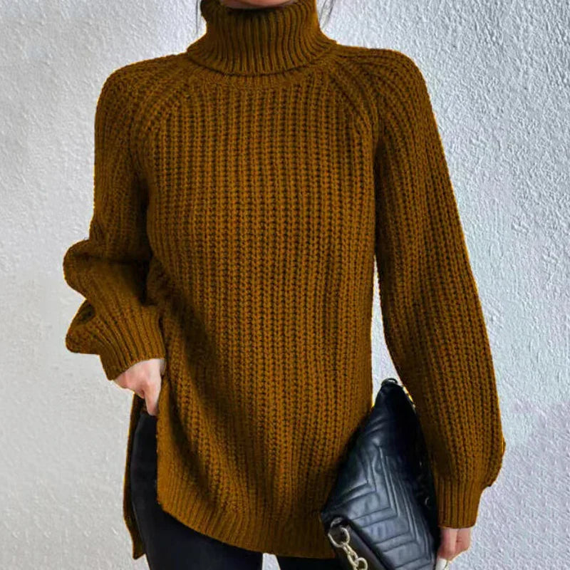 Damen Rollkragenpullover | Weiter Schnitt
