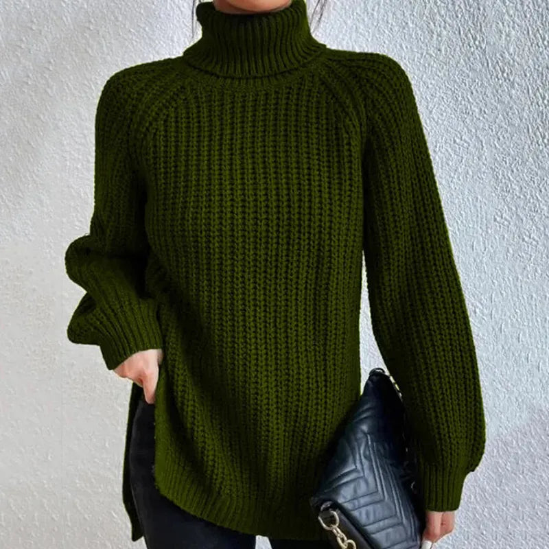 Damen Rollkragenpullover | Weiter Schnitt