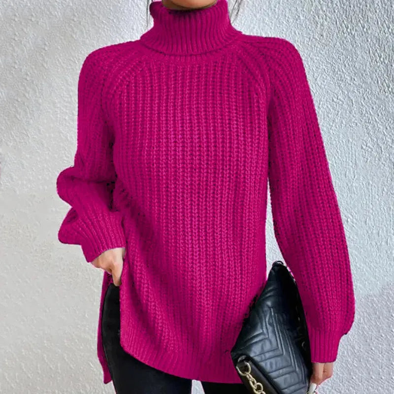 Damen Rollkragenpullover | Weiter Schnitt