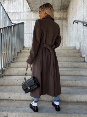 Damen Trenchcoat mit Gürtel | Lang