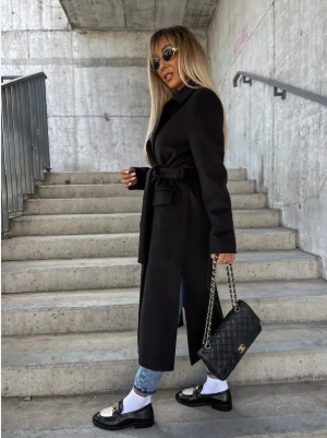 Damen Trenchcoat mit Gürtel | Lang