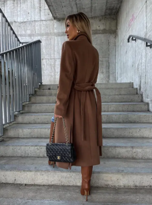 Damen Trenchcoat mit Gürtel | Lang