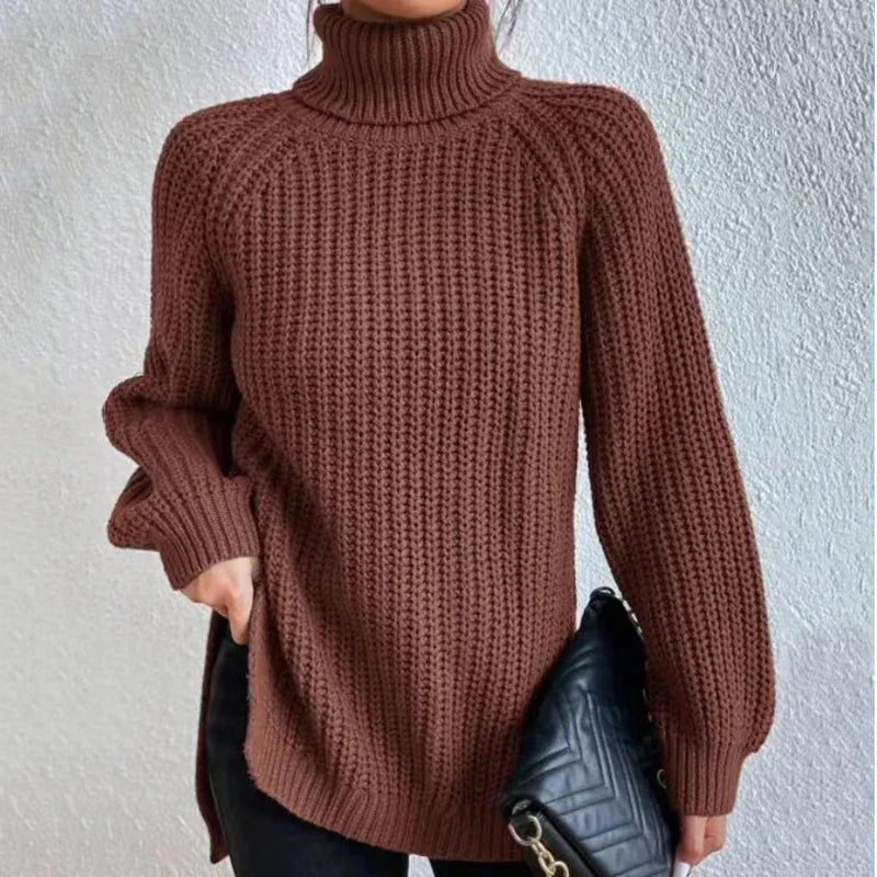 Damen Rollkragenpullover | Weiter Schnitt