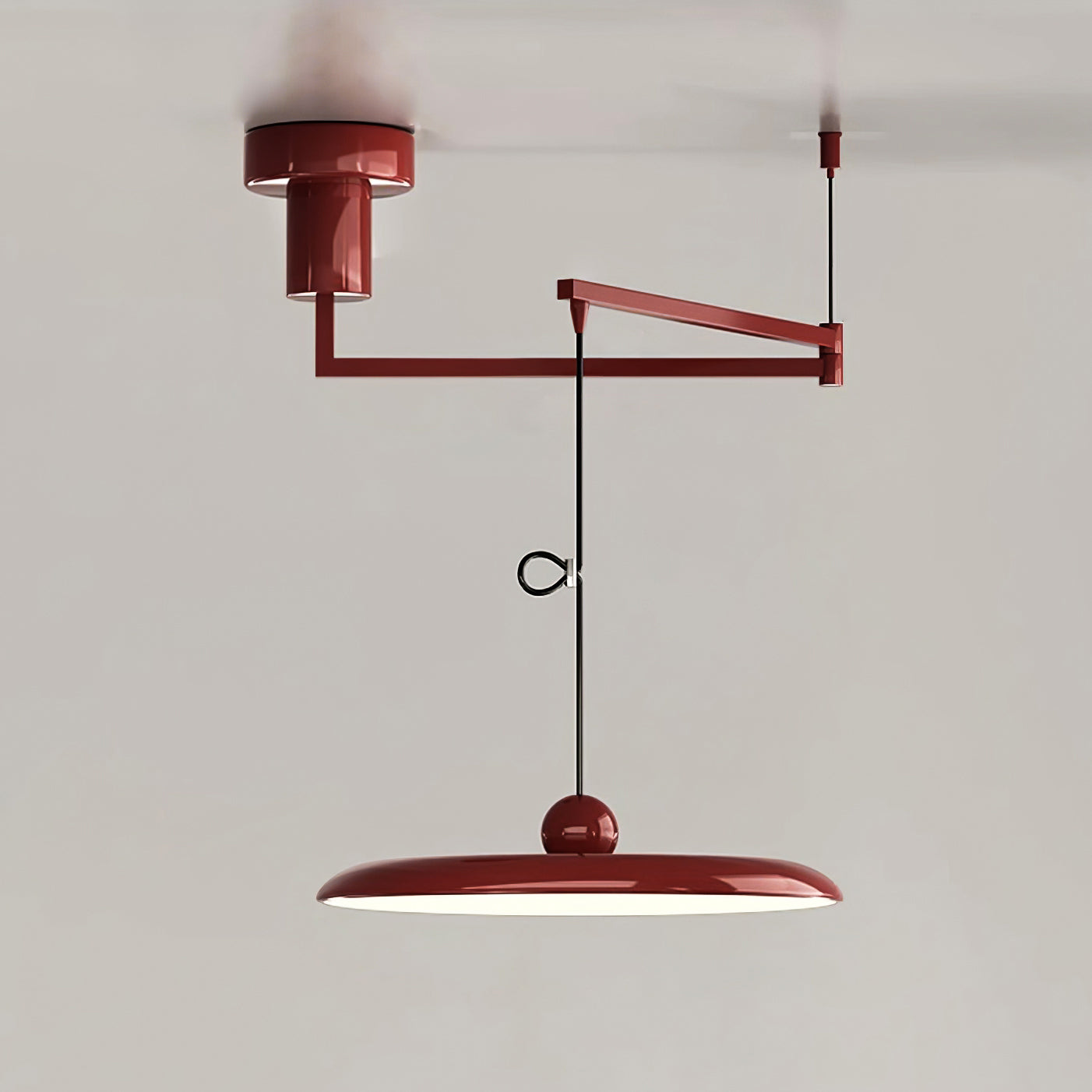 Hängelampe mit klarem Design