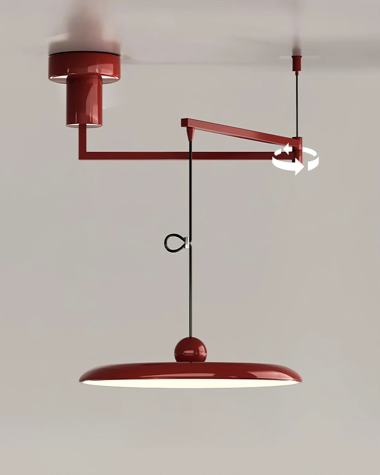 Hängelampe mit klarem Design