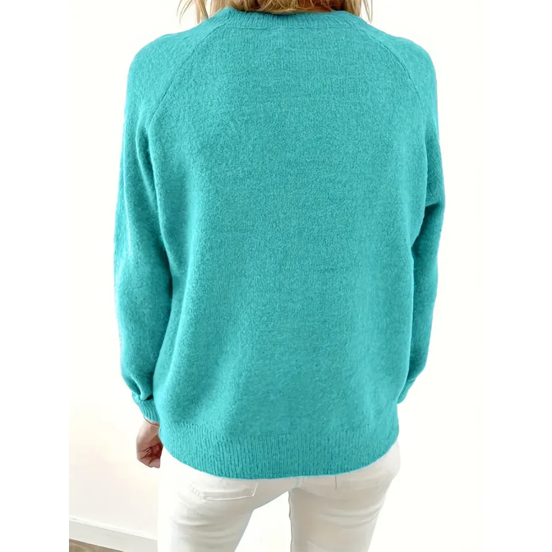 Damen Strickpullover mit Knopfleiste | Casual