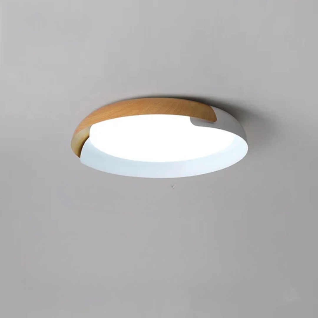 Esszimmerlampe im Holzoptik