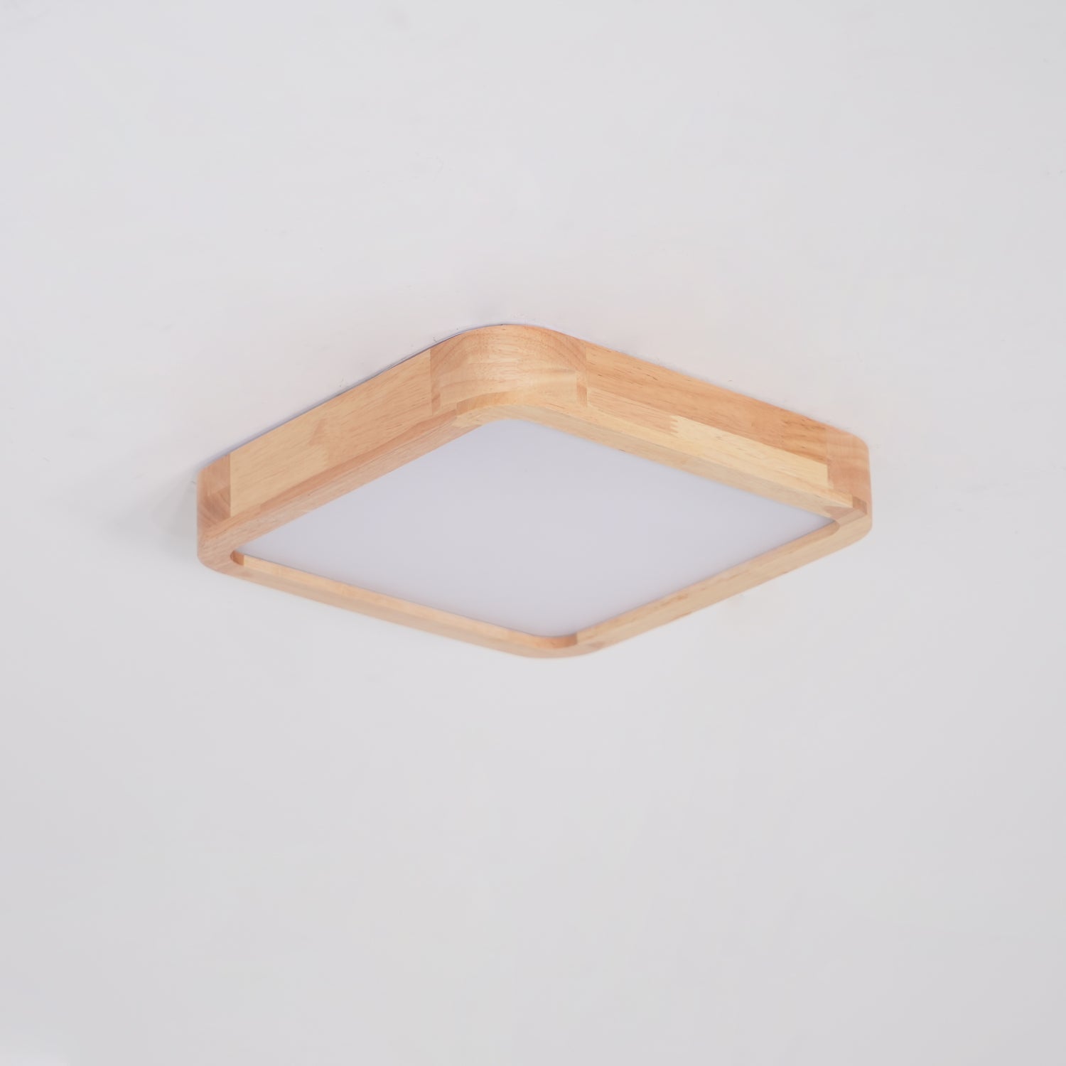 Deckenlampe | Geometrisches Design aus Holzoptik
