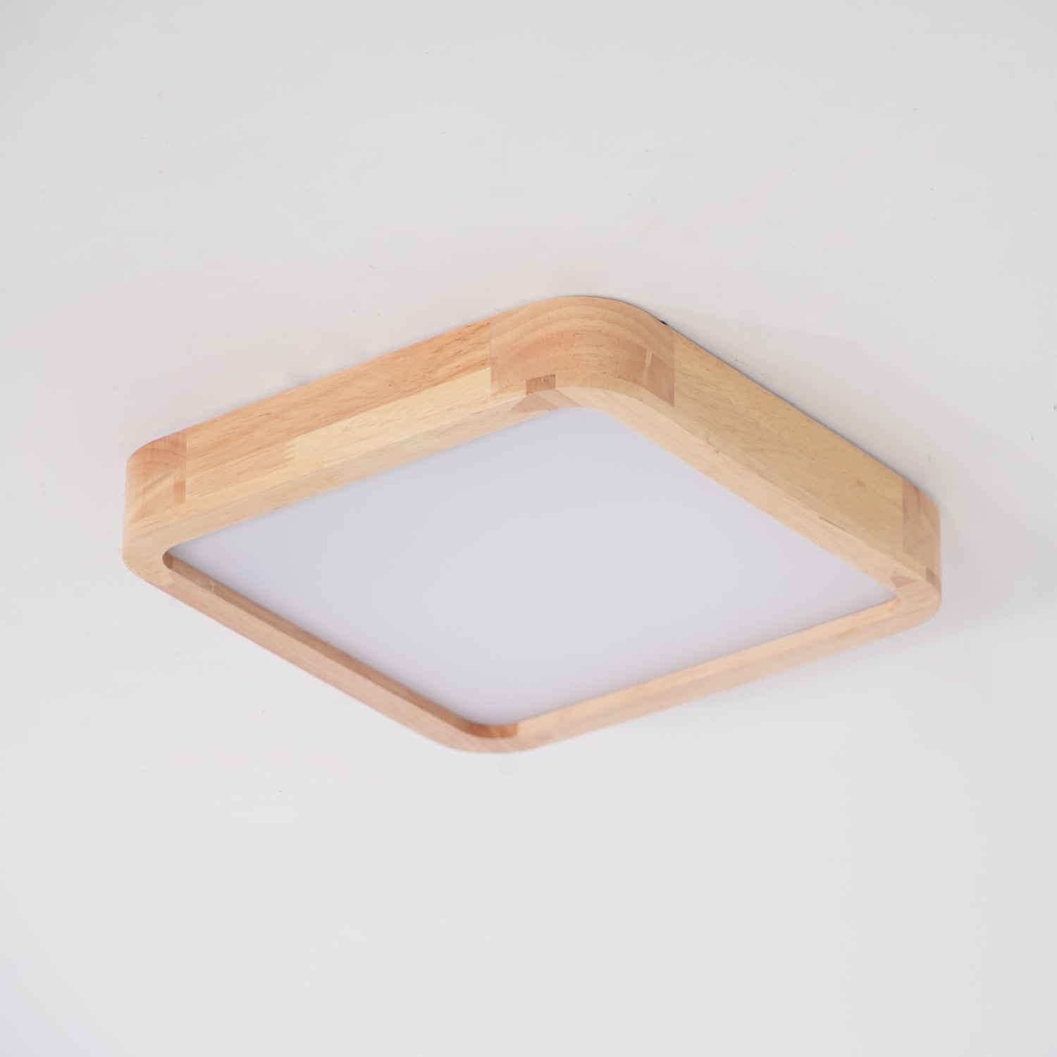 Deckenlampe | Geometrisches Design aus Holzoptik