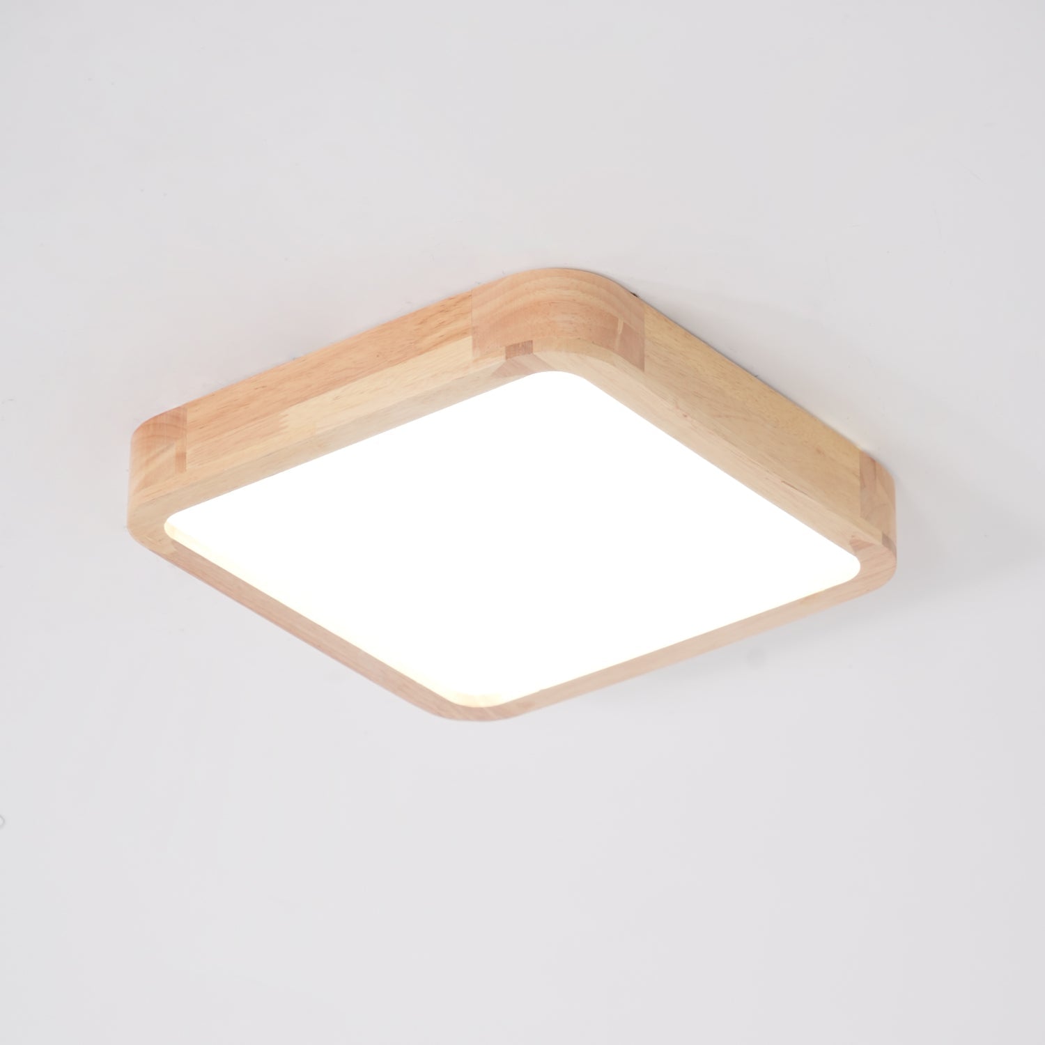 Deckenlampe | Geometrisches Design aus Holzoptik