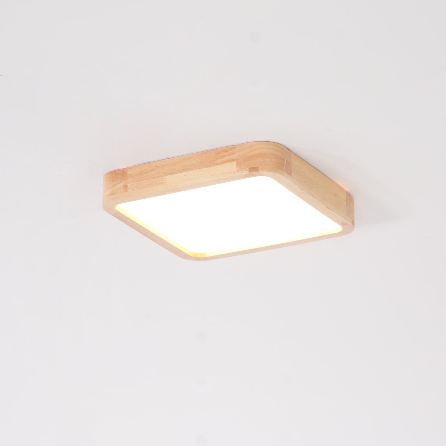 Deckenlampe | Geometrisches Design aus Holzoptik