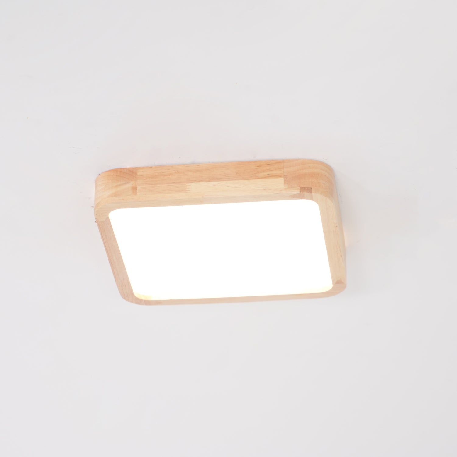 Deckenlampe | Geometrisches Design aus Holzoptik