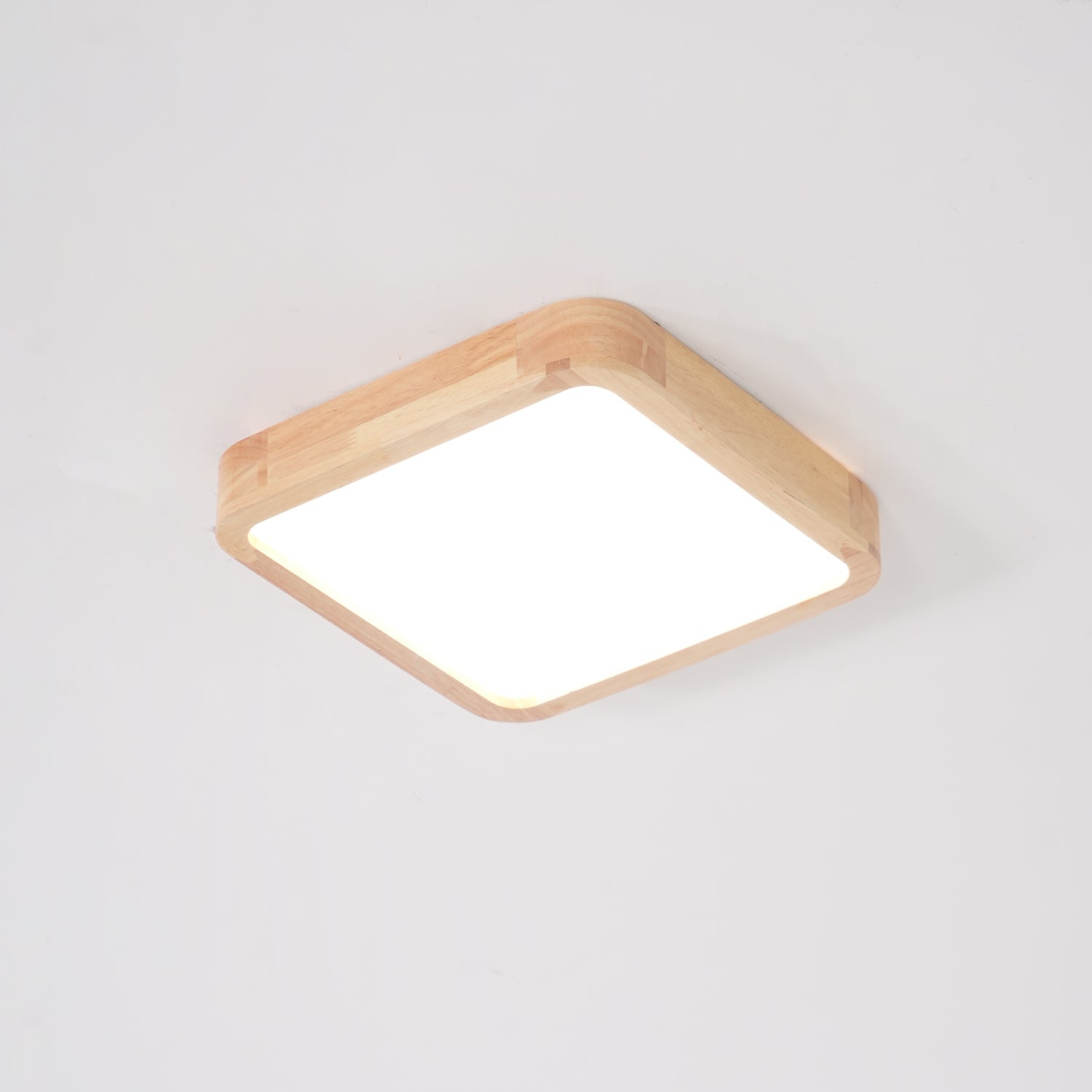 Deckenlampe | Geometrisches Design aus Holzoptik