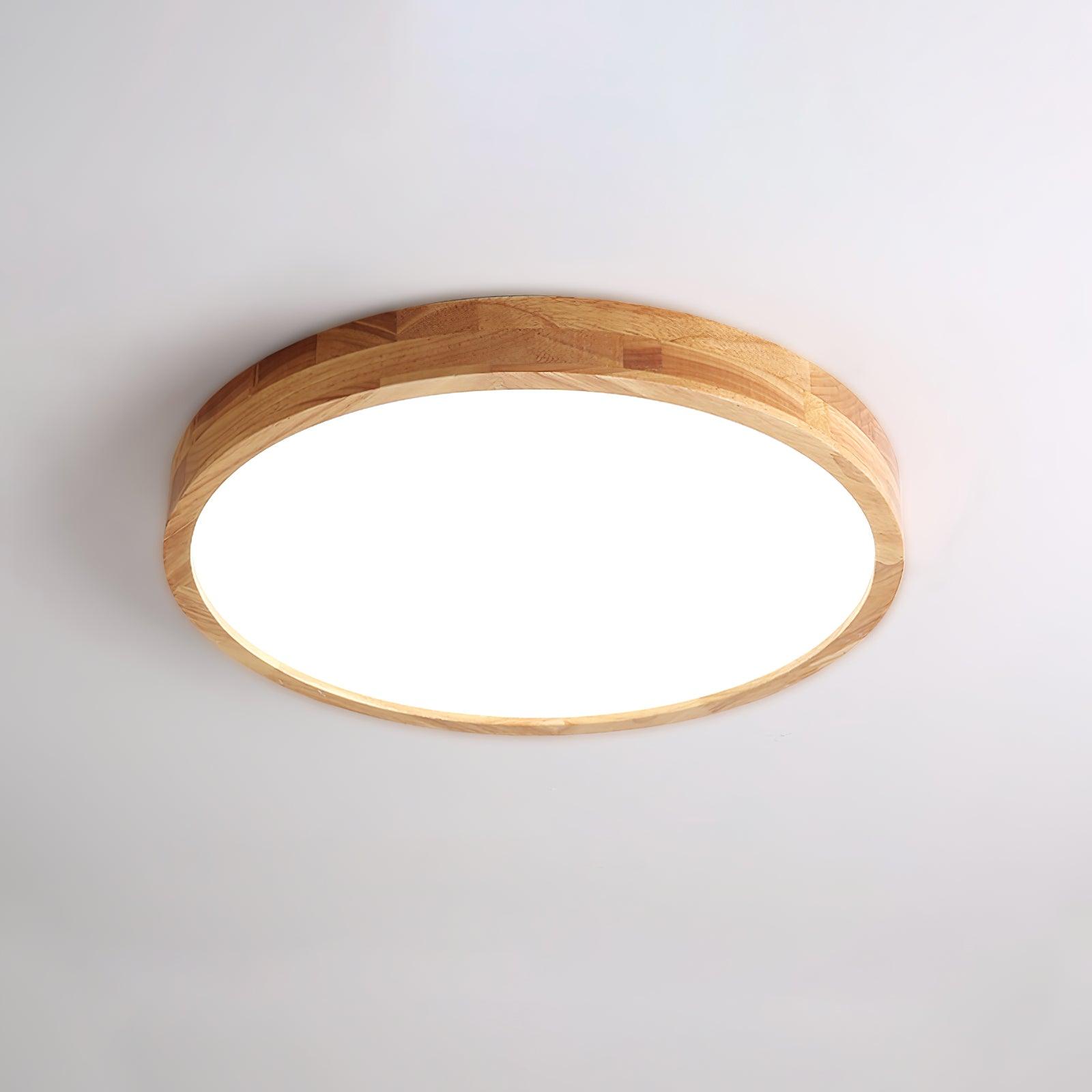 Deckenlampe | Geometrisches Design aus Holzoptik