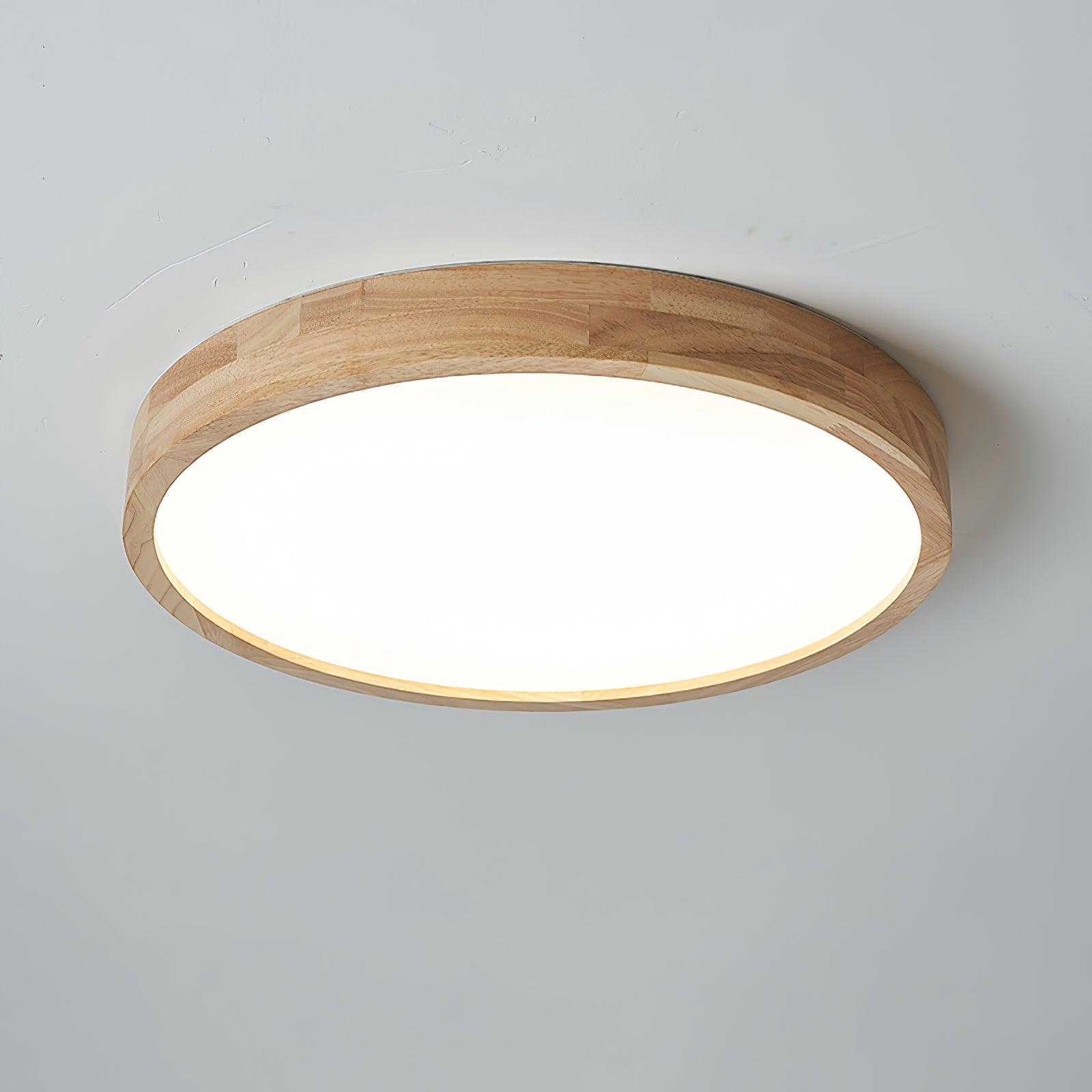 Deckenlampe | Geometrisches Design aus Holzoptik