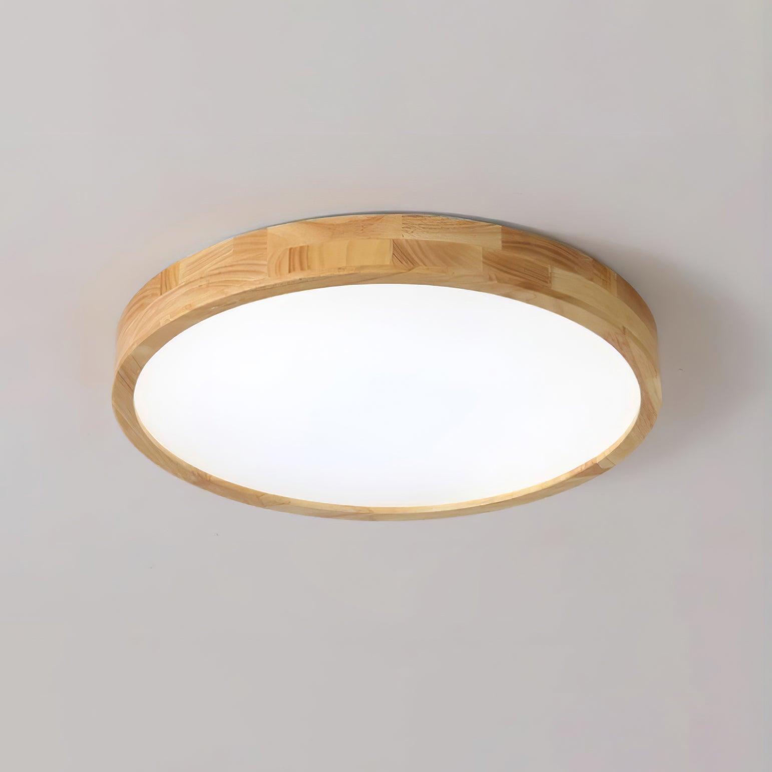 Deckenlampe | Geometrisches Design aus Holzoptik