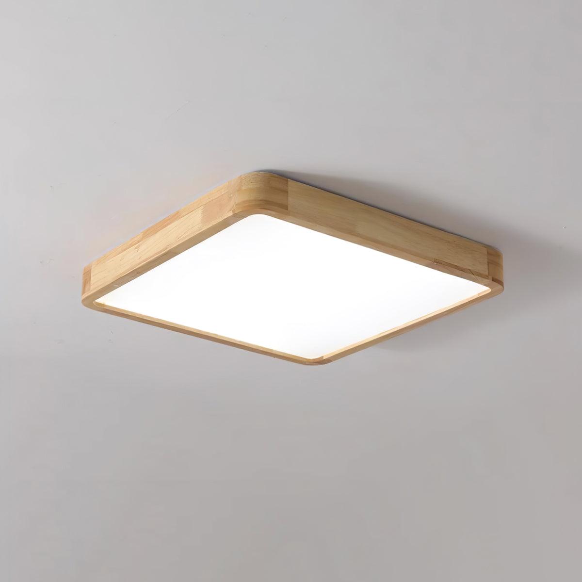 Deckenlampe | Geometrisches Design aus Holzoptik