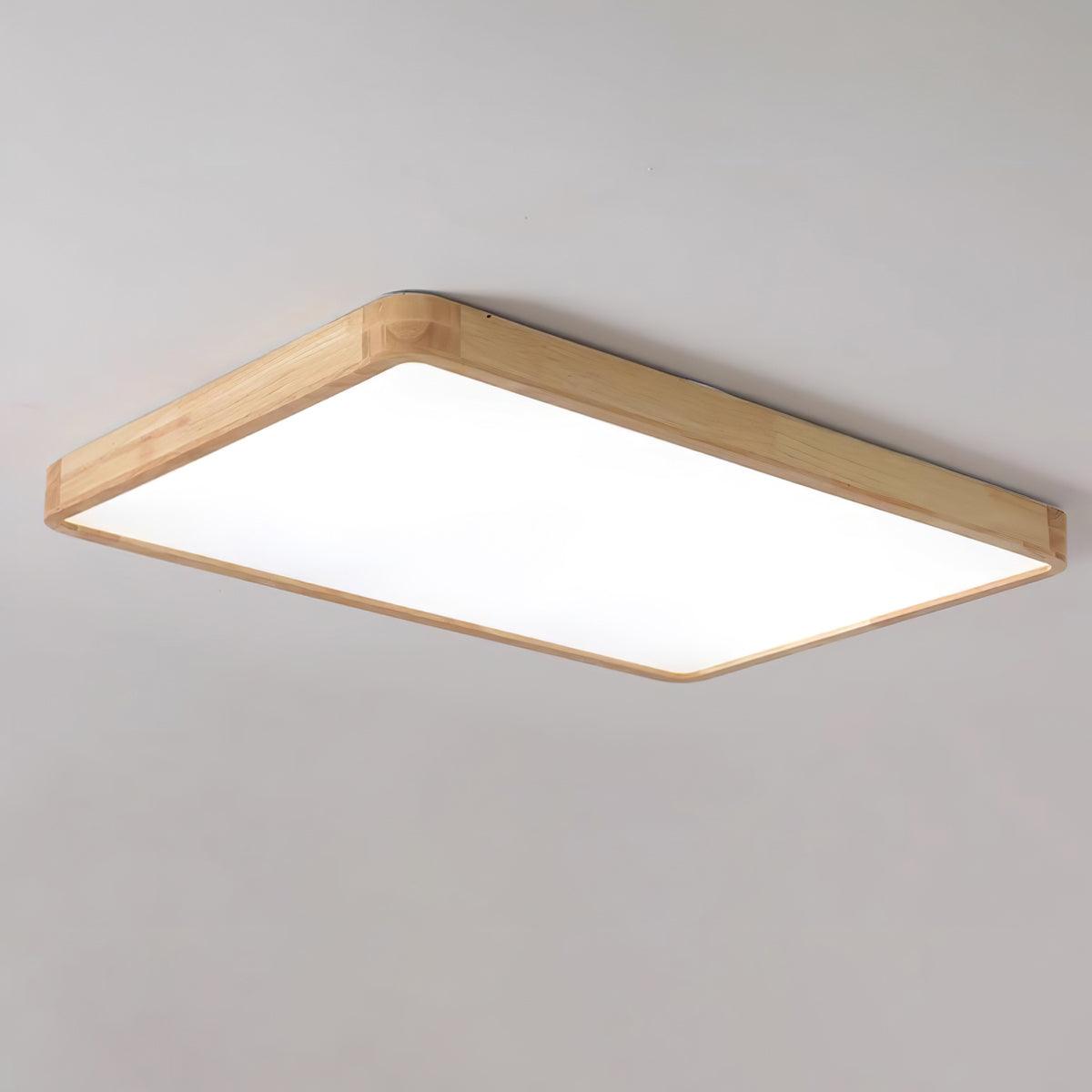 Deckenlampe | Geometrisches Design aus Holzoptik
