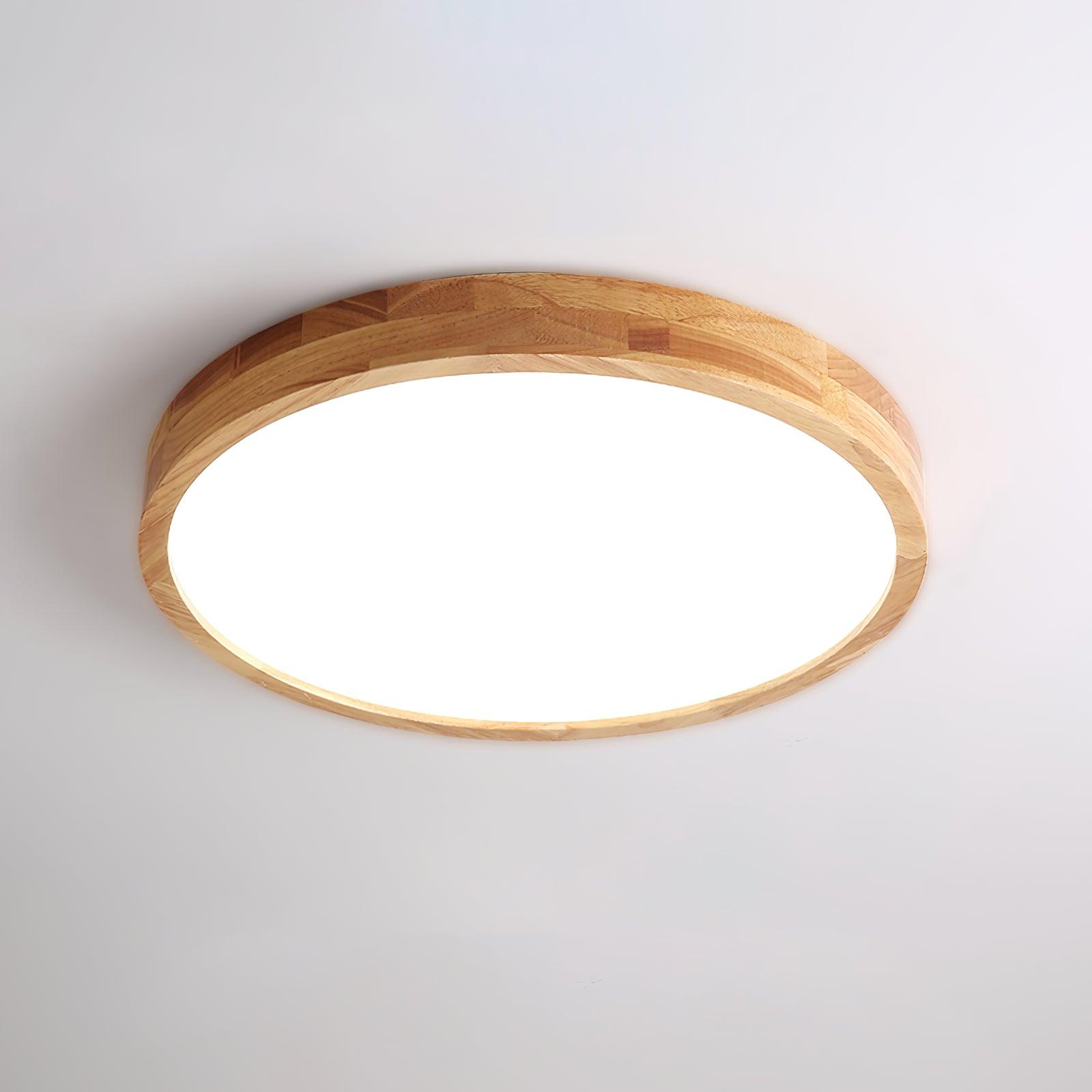 Deckenlampe | Geometrisches Design aus Holzoptik