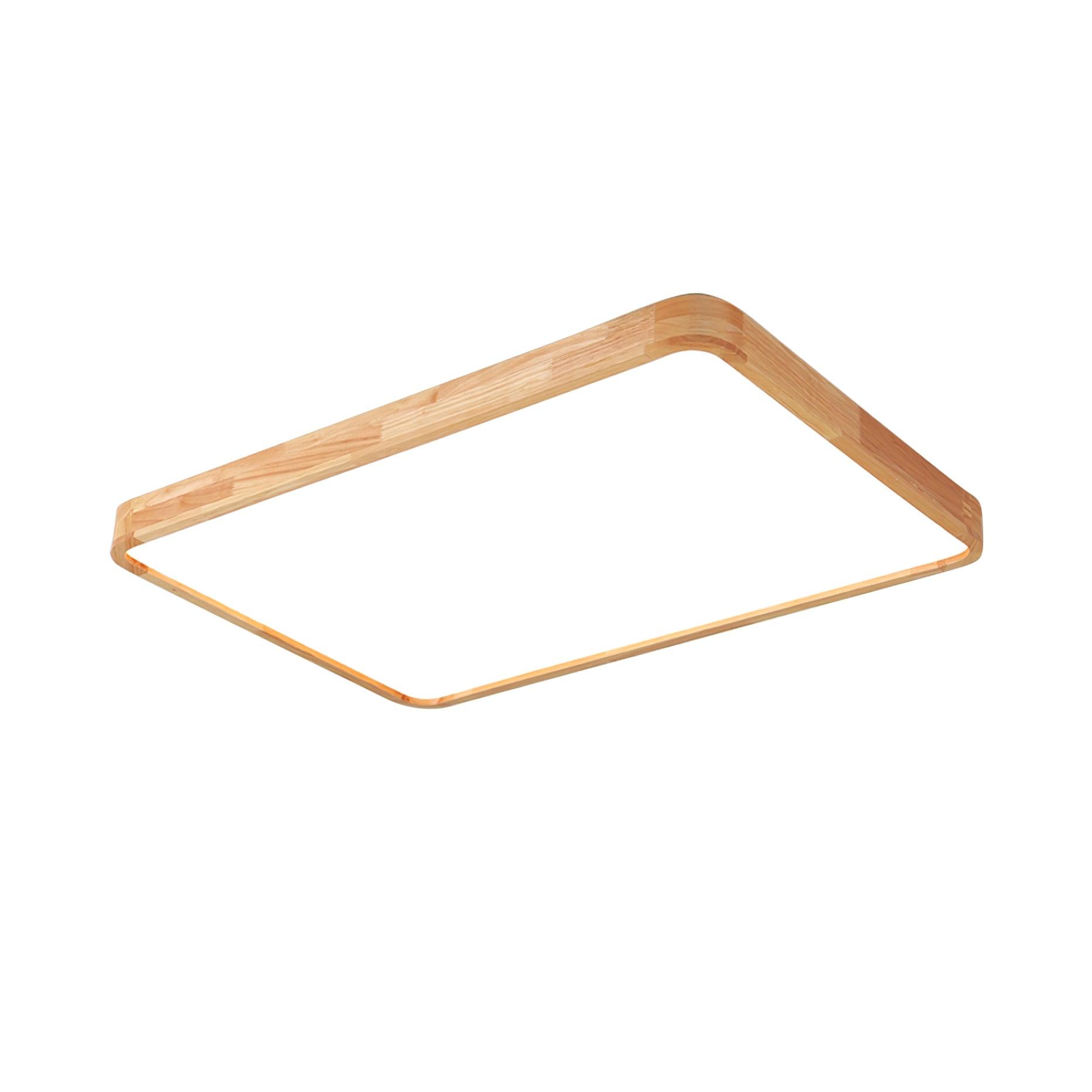 Deckenlampe | Geometrisches Design aus Holzoptik