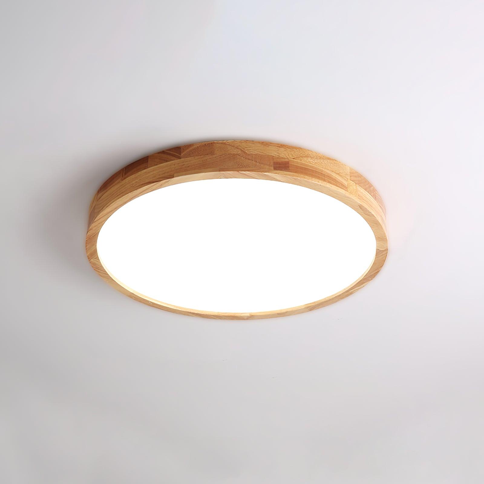 Deckenlampe | Geometrisches Design aus Holzoptik