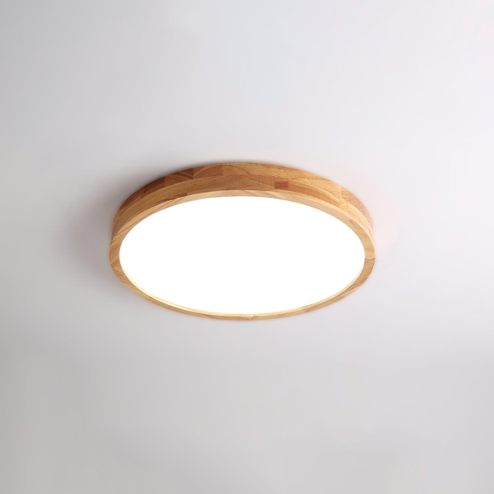 Deckenlampe | Geometrisches Design aus Holzoptik