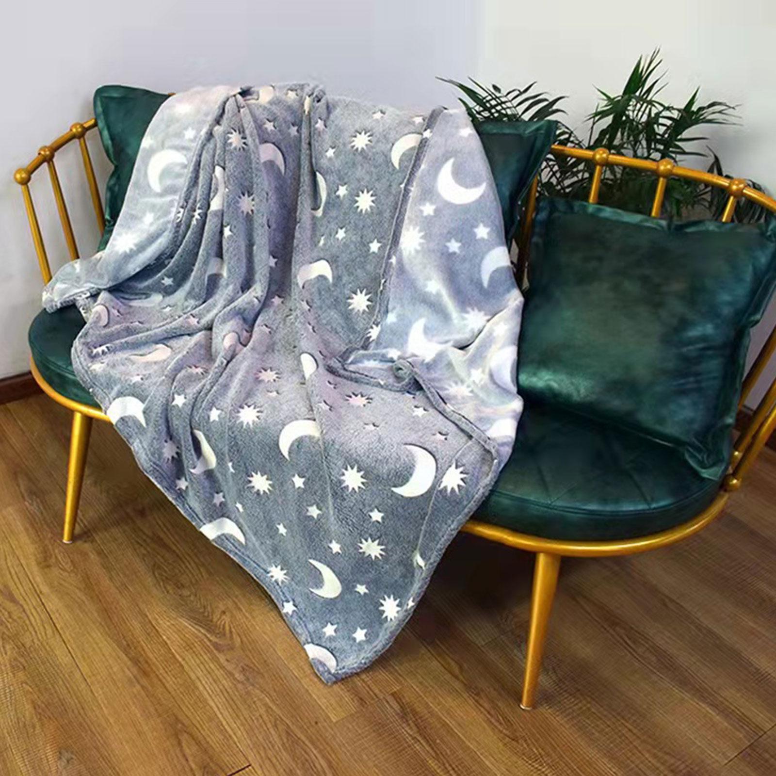 Wohnen Kuschelige Decke | Kinderdecke mit Leuchtsternen