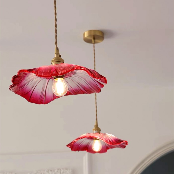 Wohnen Beleuchtung | Florale Hängelampe