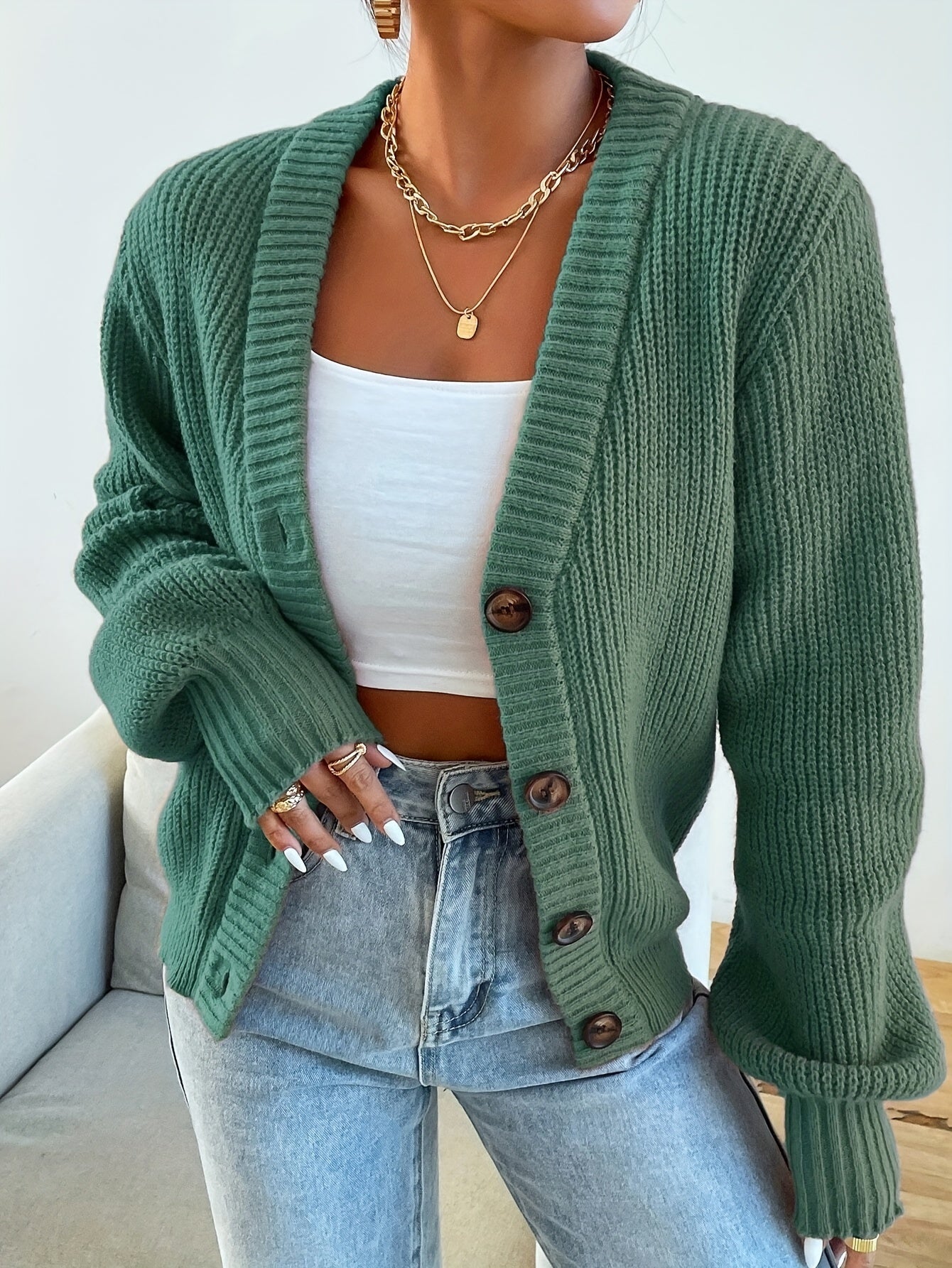 Damen Strickcardigan | Oversized