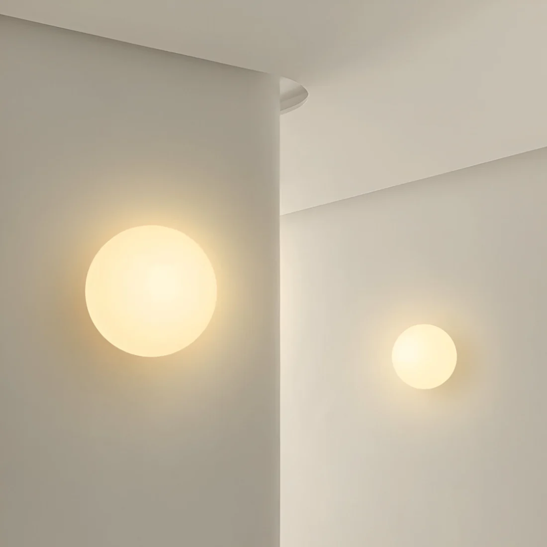 Wohnen Beleuchtung | Runde Wandlampe