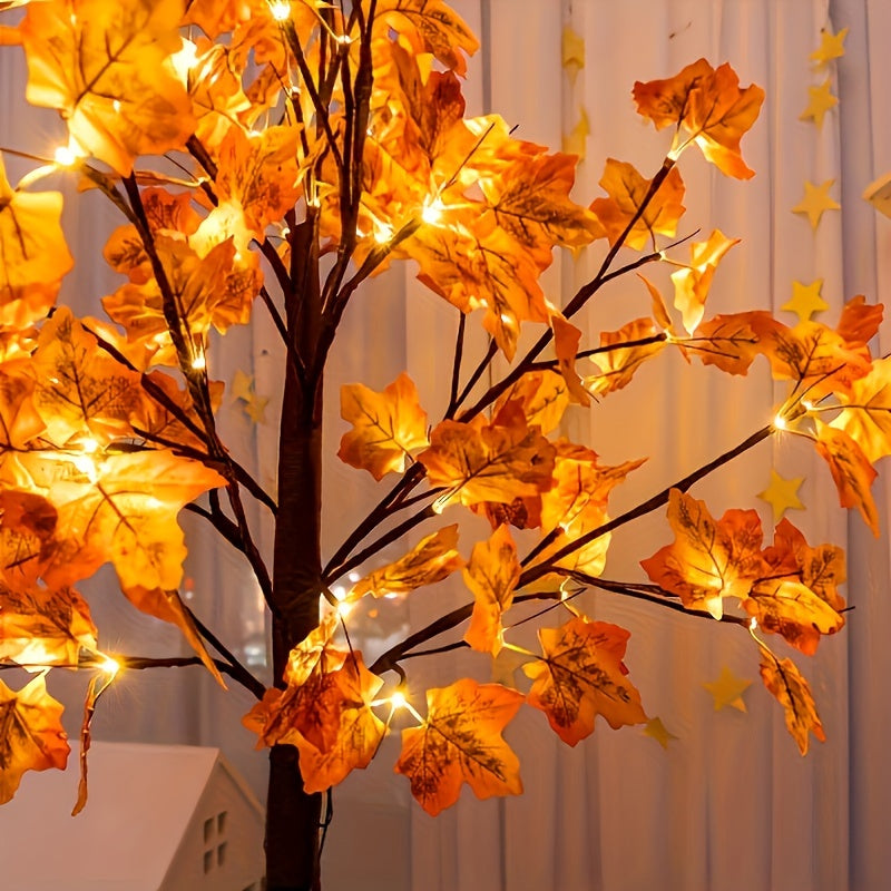 Ahornbaum mit Beleuchtung | Herbstliche Dekoleuchte für Zuhause