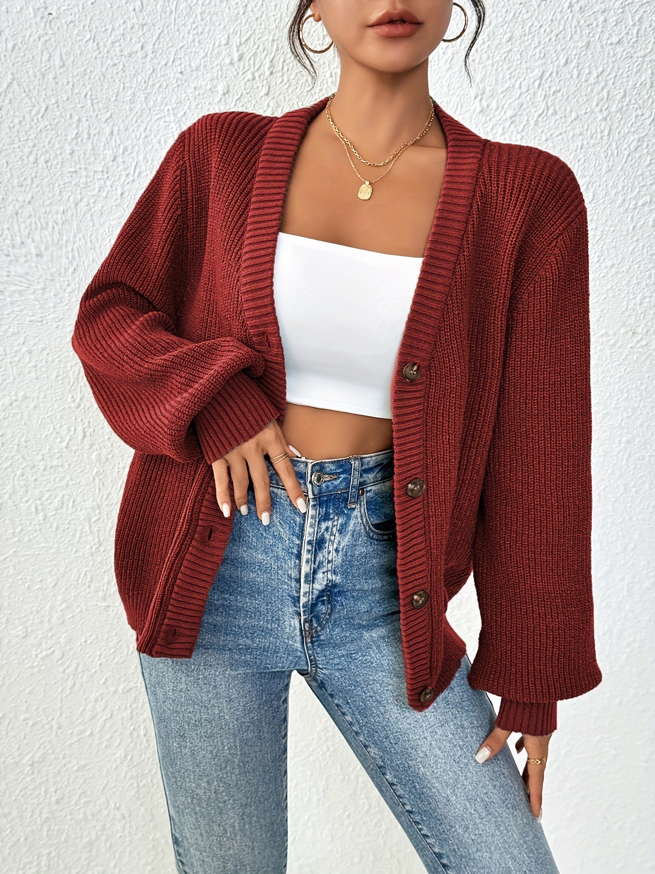 Damen Strickcardigan | Oversized