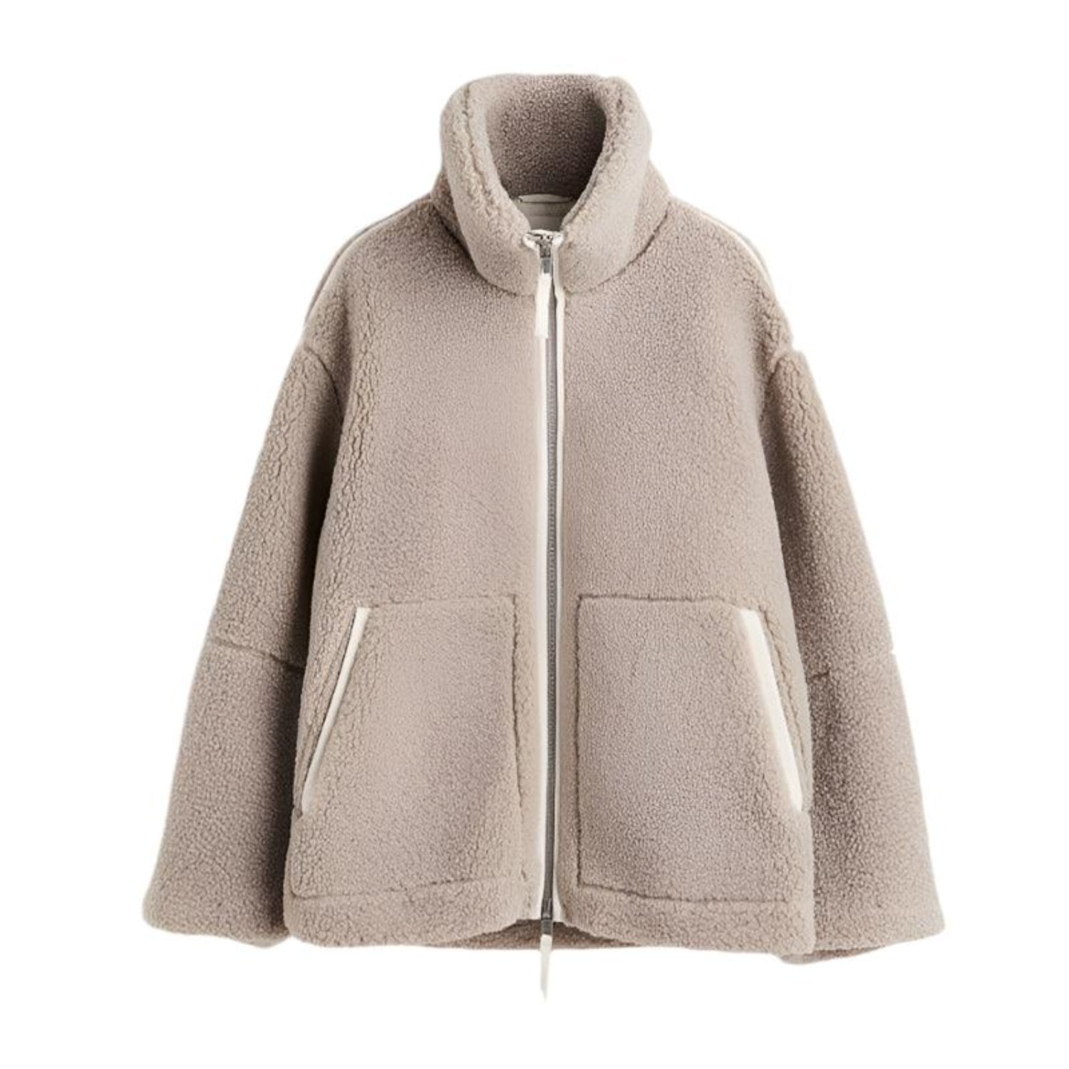 Damen Teddyjacke | Reißverschluss