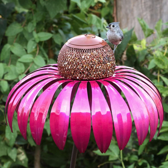 Vogelfutterstation im Blumen-Design | Garden Dekoration