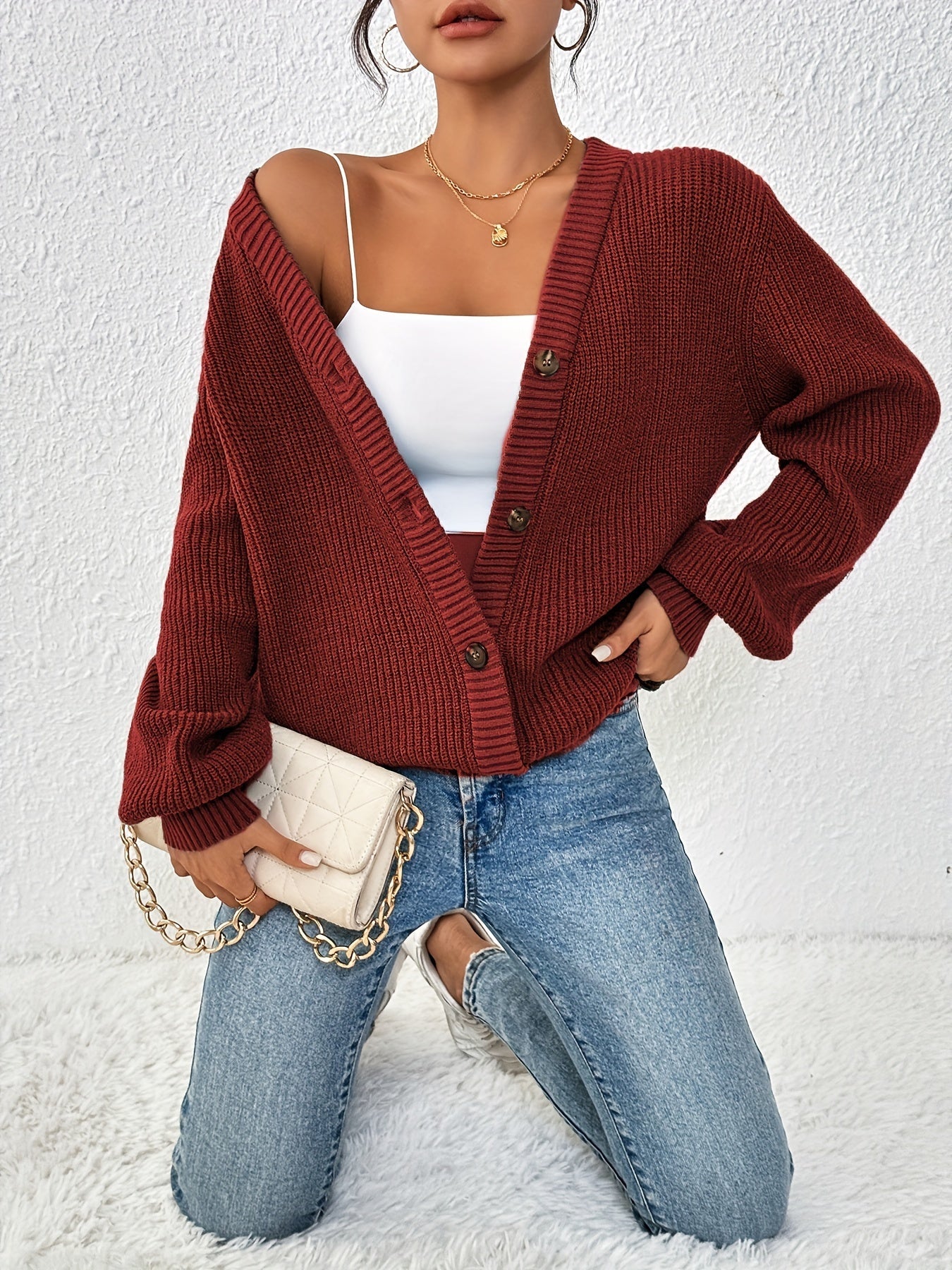 Damen Strickcardigan | Oversized