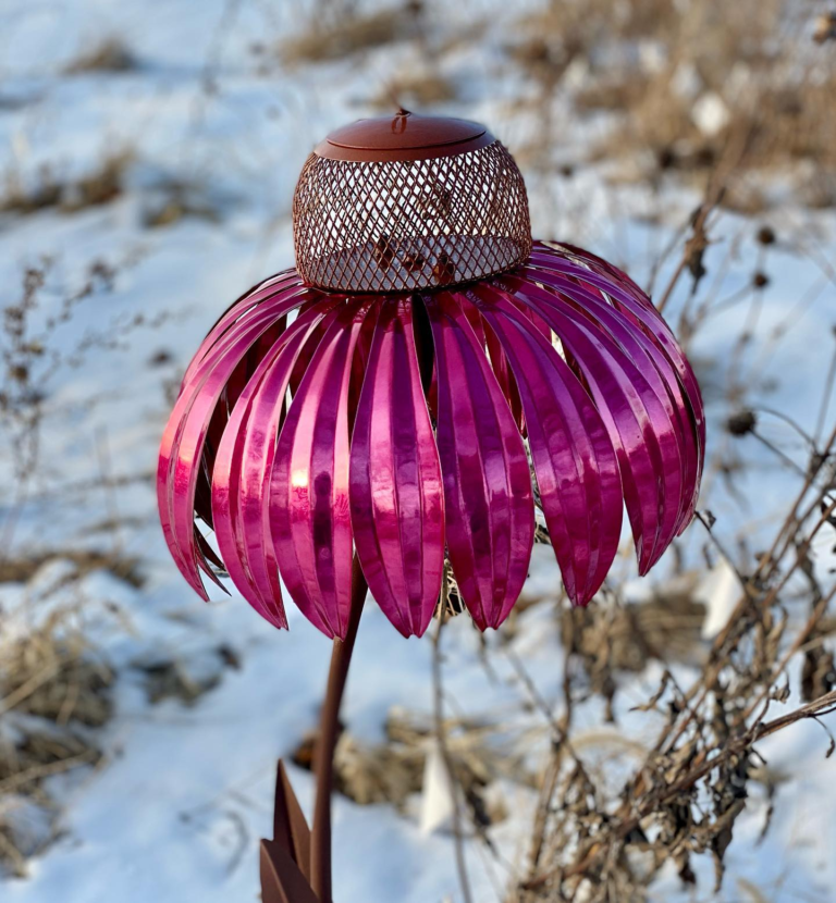 Vogelfutterstation im Blumen-Design | Garden Dekoration