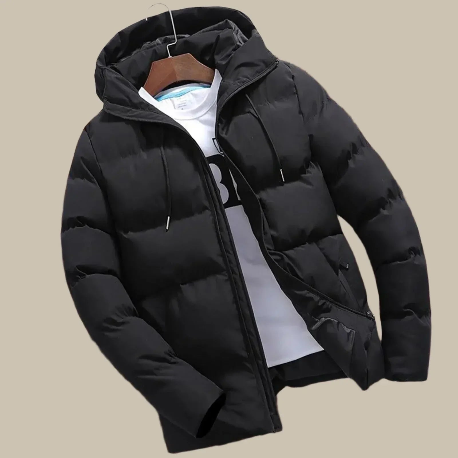 Herren Steppjacke mit Kapuze | Winter