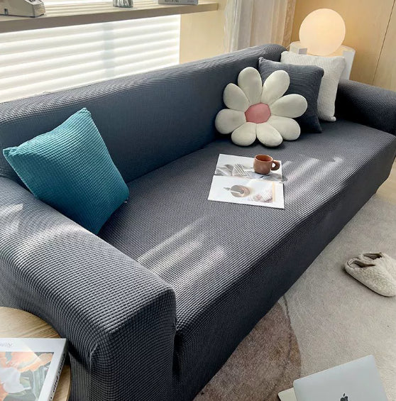 Stilvolle Stretch-Sofahusse – Rutschfest & Waschbar