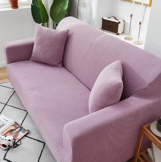 Stilvolle Stretch-Sofahusse – Rutschfest & Waschbar