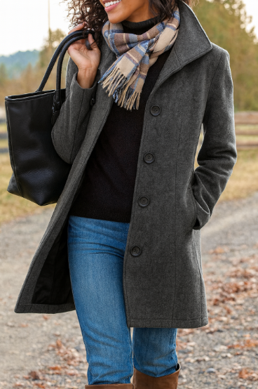 Damen Langer Trenchcoat | Winter