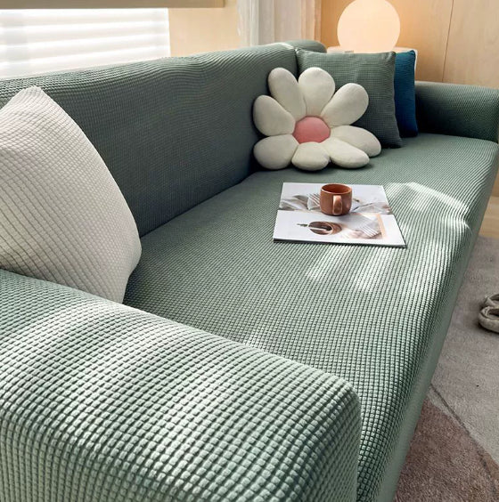 Stilvolle Stretch-Sofahusse – Rutschfest & Waschbar