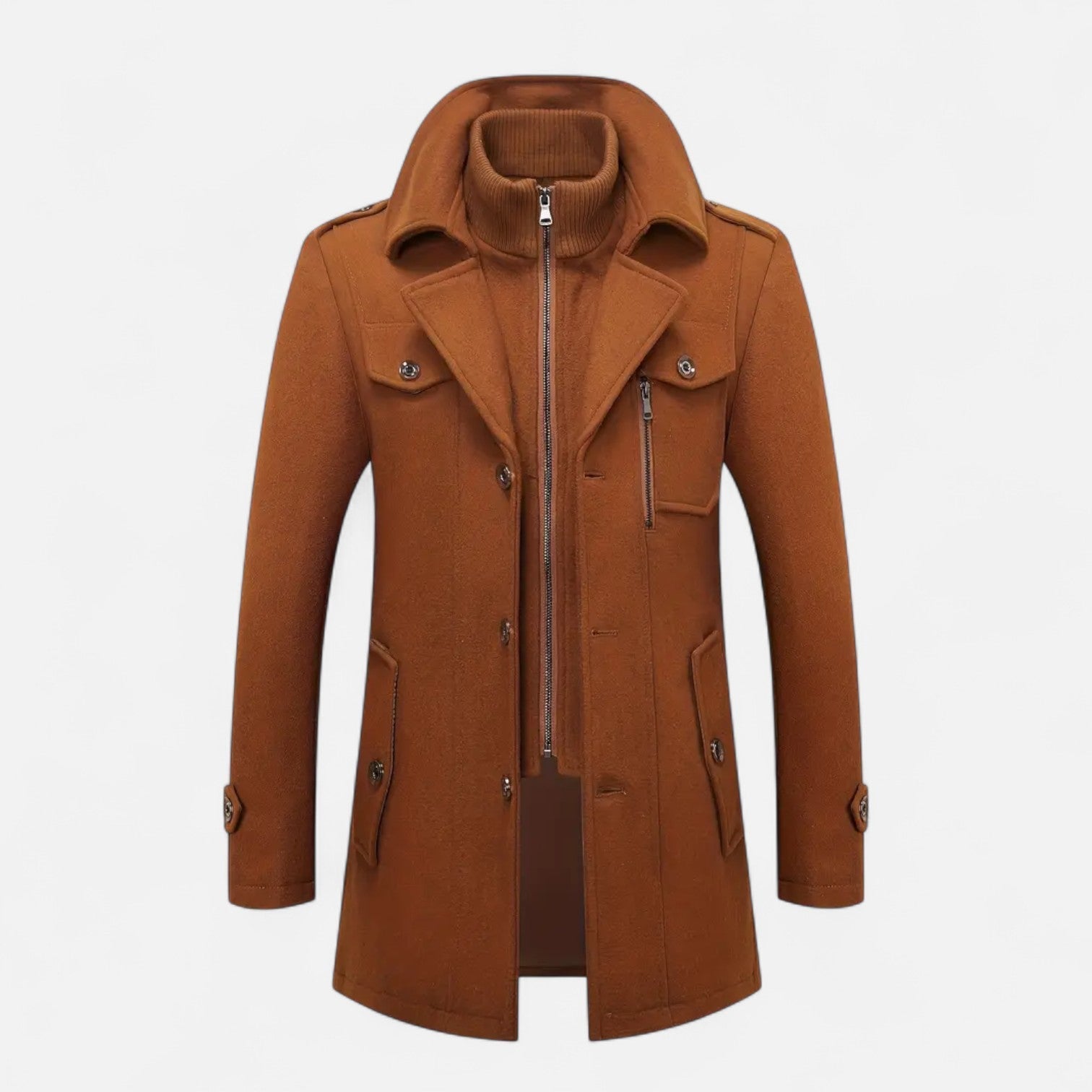 Herren Lang Mantel | Schmaler Schnitt