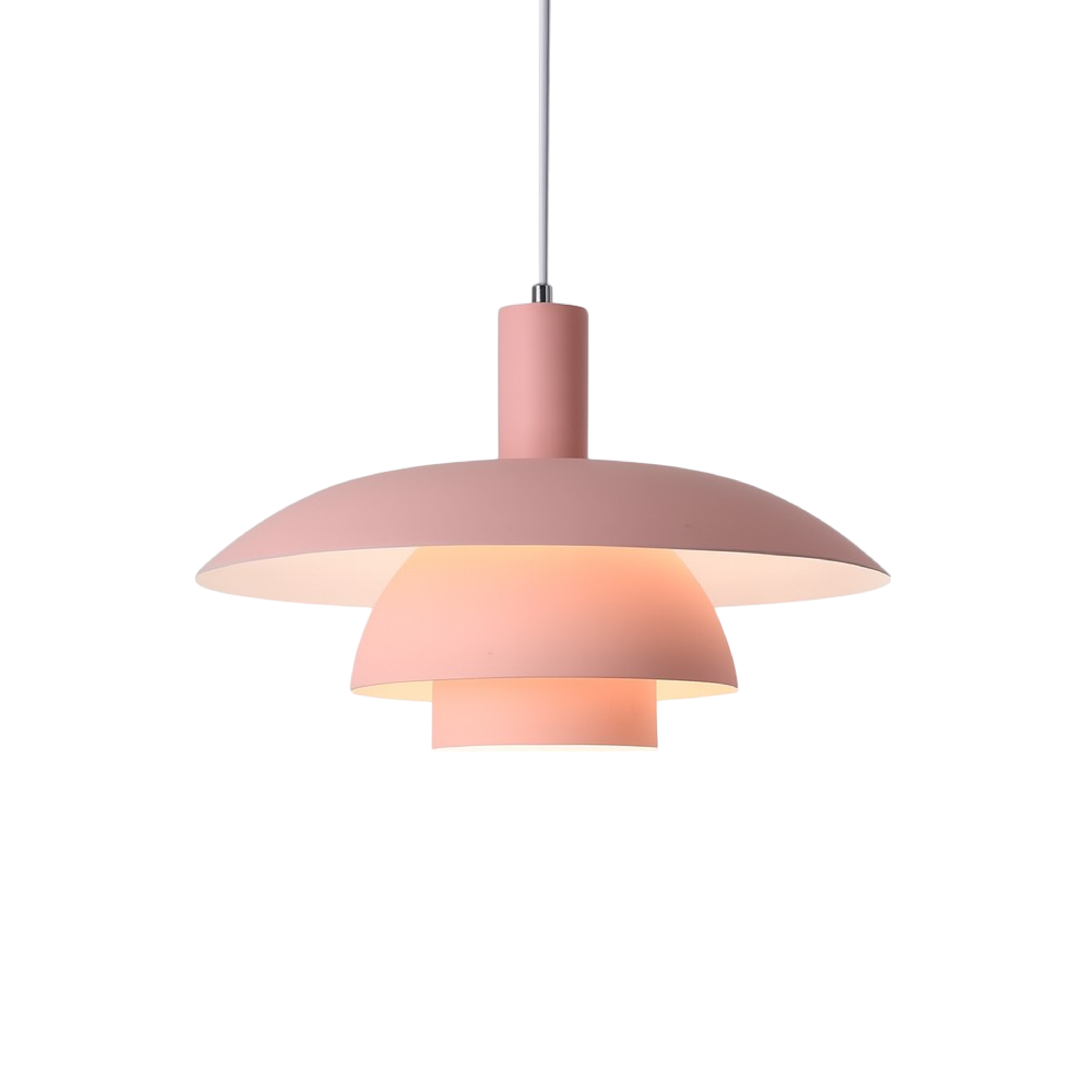 Deckenlampe mit rundem Schirm