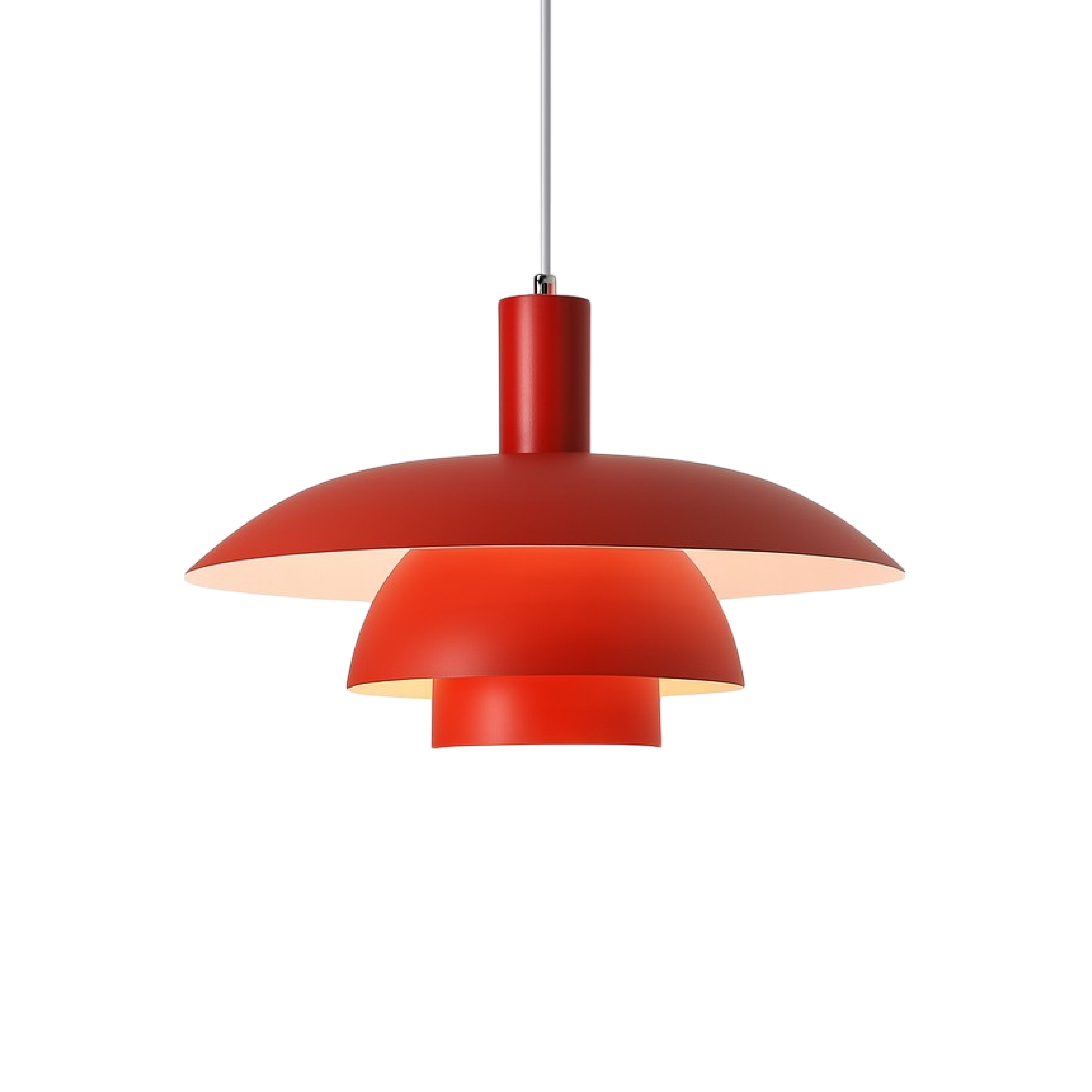 Deckenlampe mit rundem Schirm