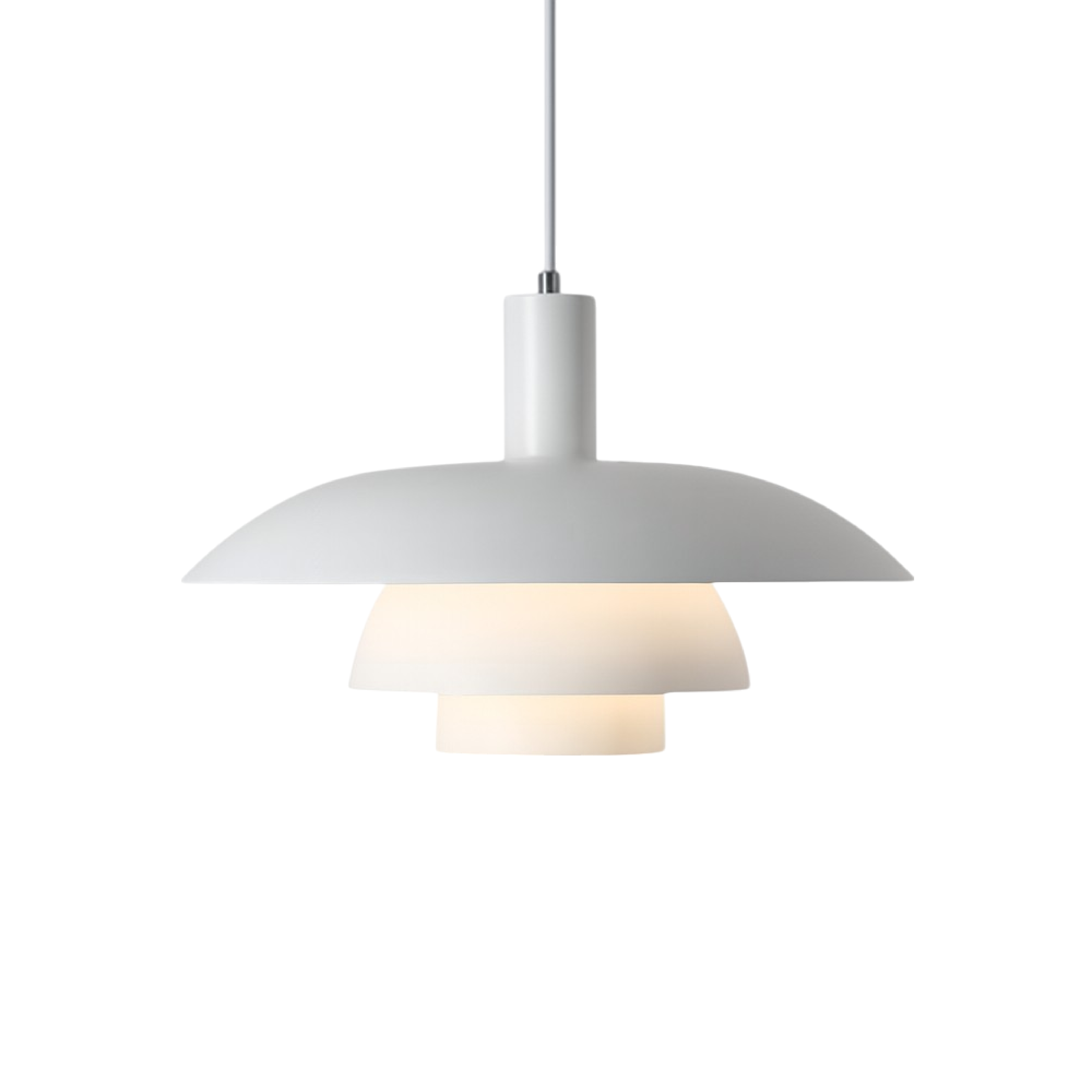 Deckenlampe mit rundem Schirm