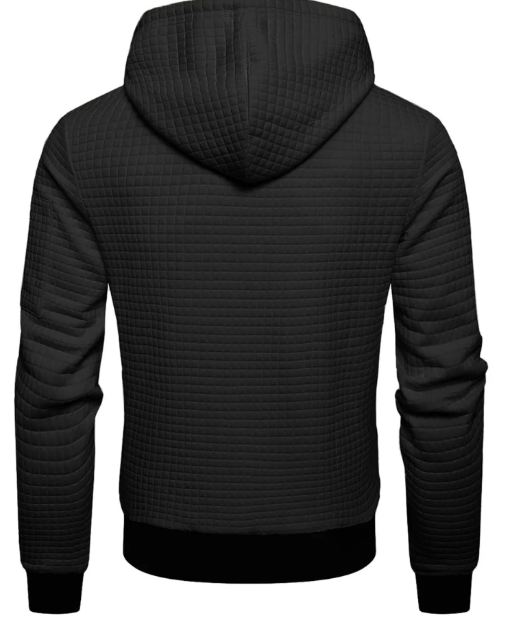 Herren Kapuzen Strickjacke mit Reißverschluss | Strukturierter Schnitt