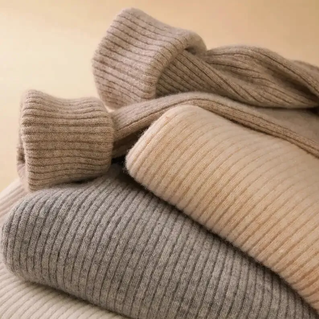 Damen Strickpullover mit Rollkragen | Langarm