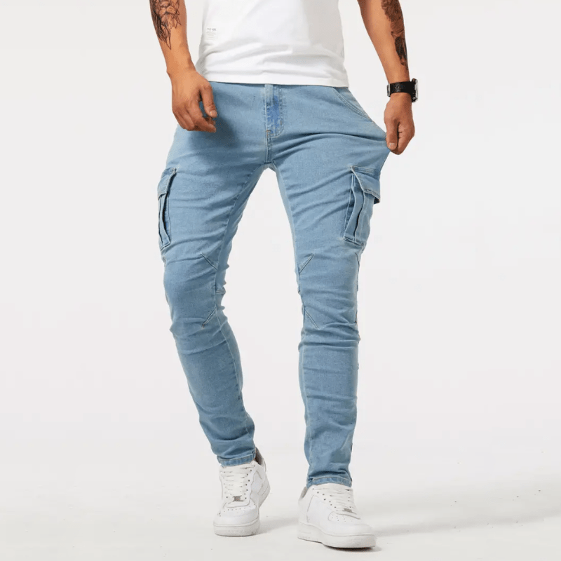 Herren Slim Cargo Hose | Stretch