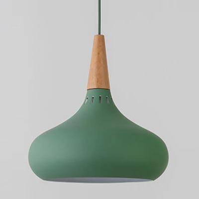 LED-Hängeleuchte mit Holzoptik