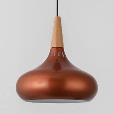 LED-Hängeleuchte mit Holzoptik